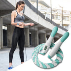 Adjustable Beaded Jump Rope with Counter for Kids & Adults
