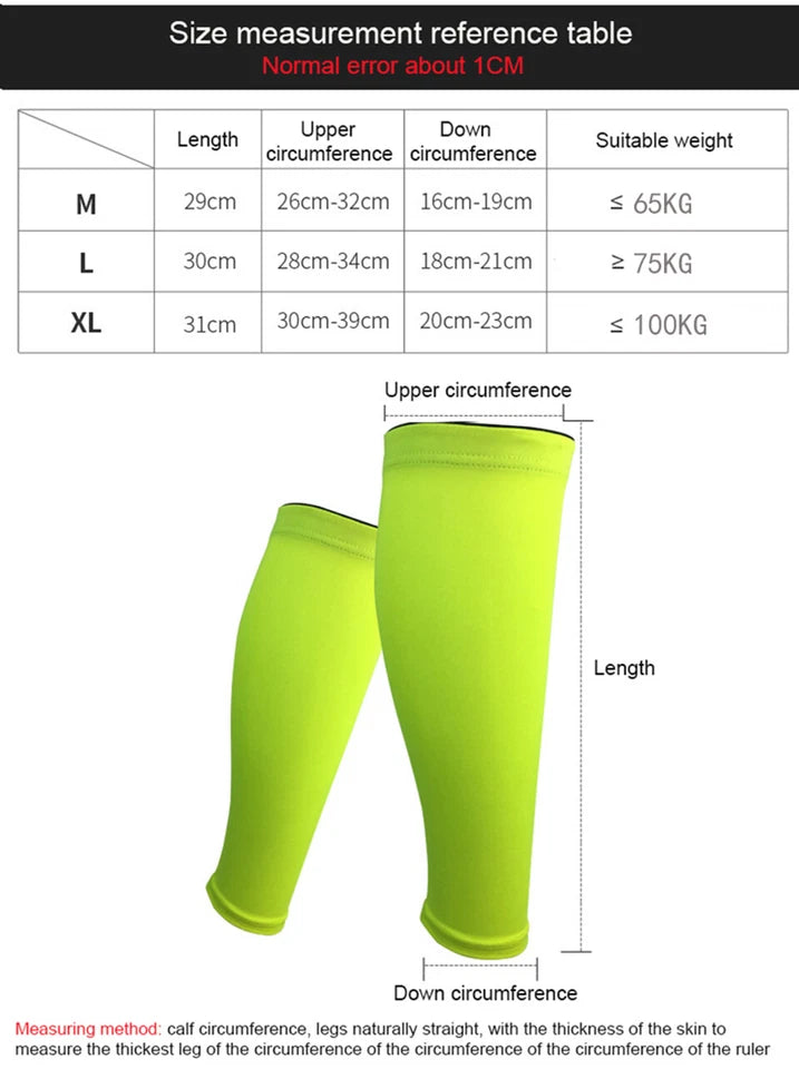 Compression Calf Sleeves for Running & Sports